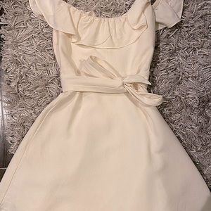 Zara mid length cream dress